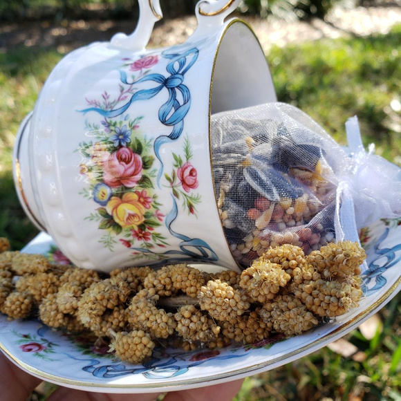 Handmade Accents One Of A Kind Tea Cup Bird Feeder Poshmark